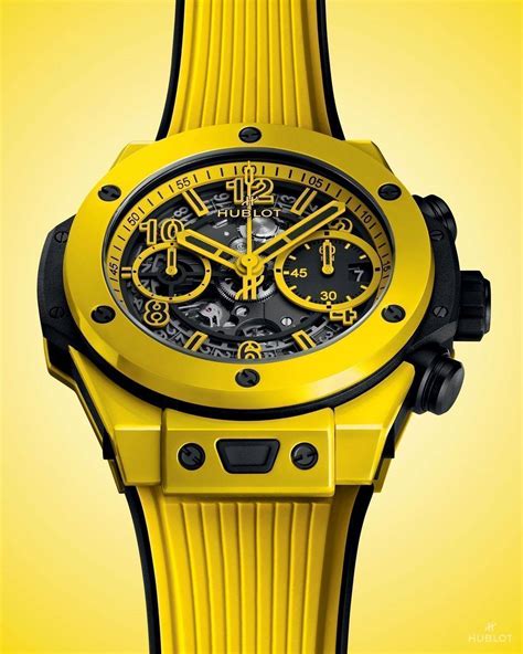 reloj hublot amarillo